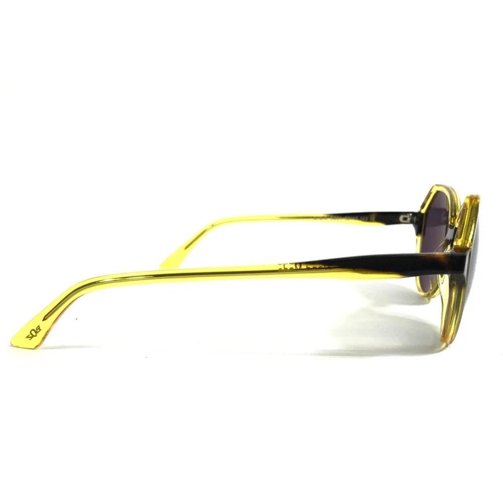 BOZ Sunglasses DIDO 5091 Yellow Demi Tortoise Frames with Silver Mirrored Lenses